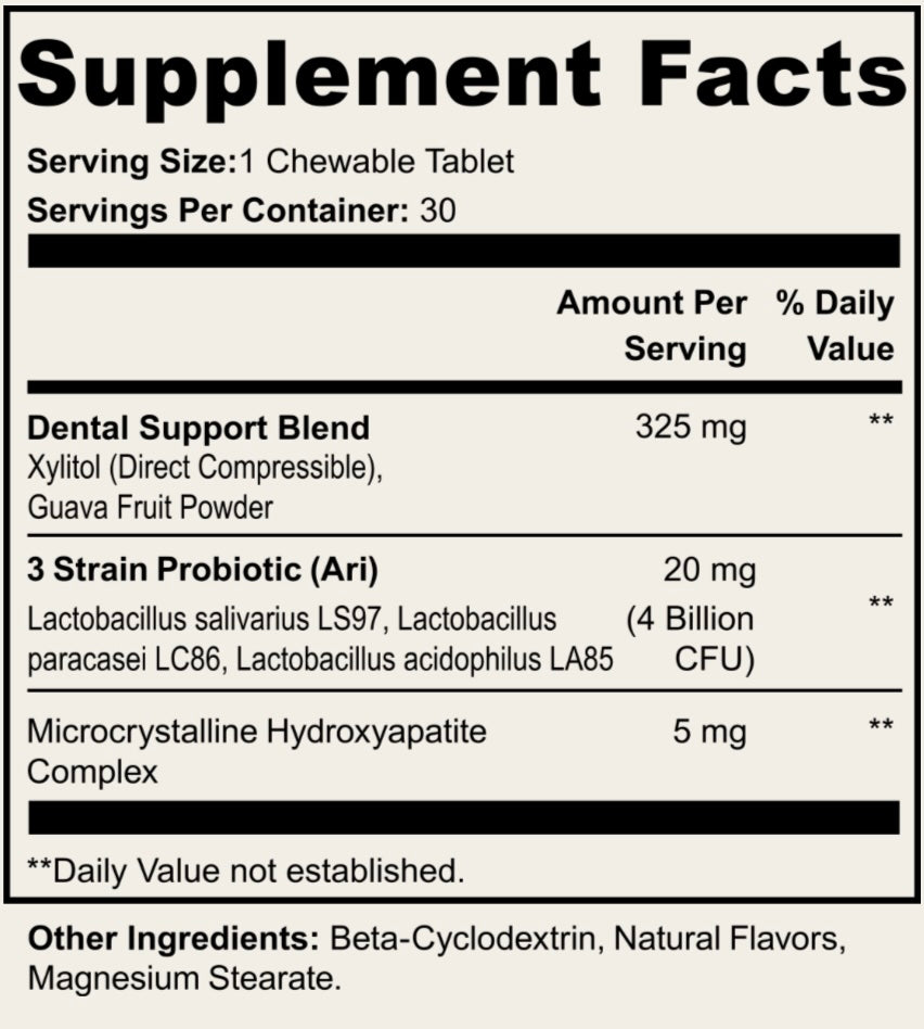 Dental + Oral Health Chewables: 3 Month Supply